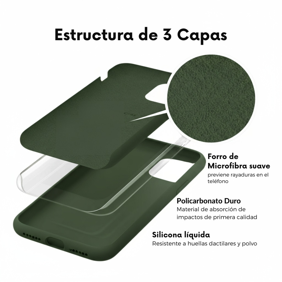 Silicone Cover de iPhone Verde