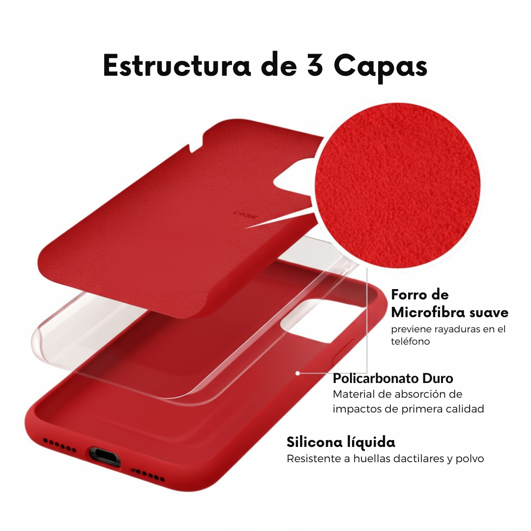 Silicone Cover de iPhone Rojo