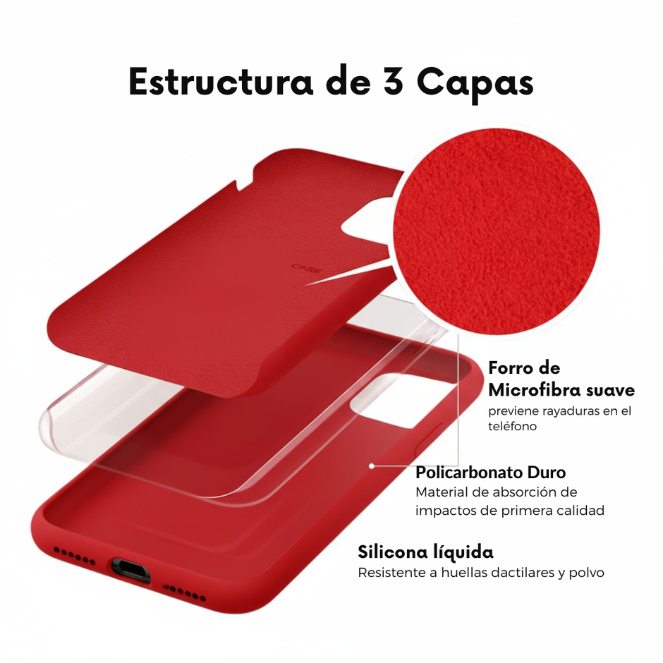 Silicone Cover de iPhone Rojo