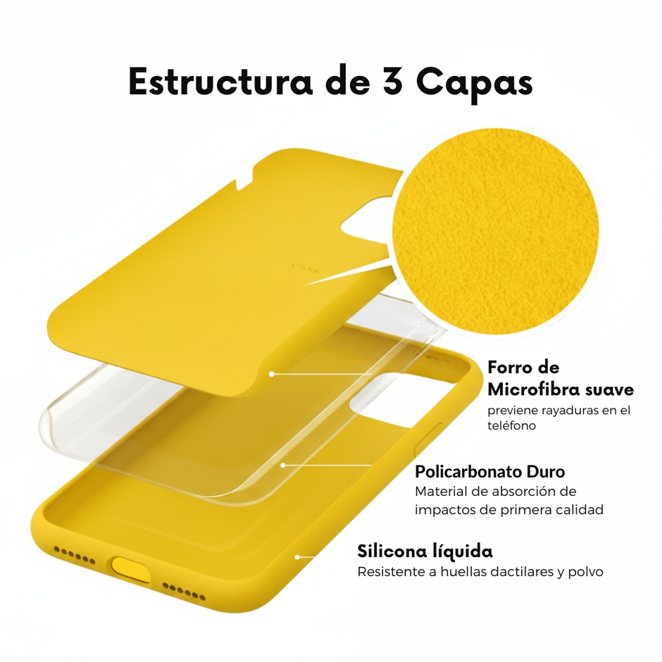 Silicone Cover de iPhone Amarillo