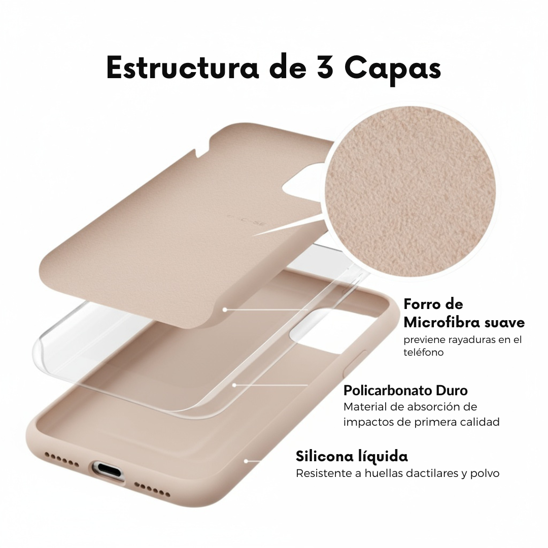 Silicone Cover de iPhone Rosado