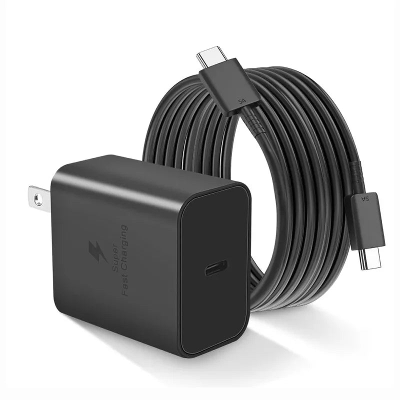 Cargador Samsung 45W con Cable Doble Tipo C – Carga Rápida y Completa