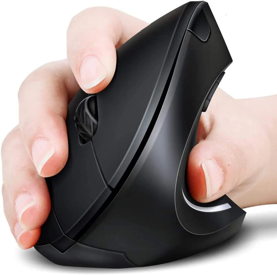 Mouse Inalámbrico Ergonómico – USB, Diseño Antifatiga para Laptop y PC