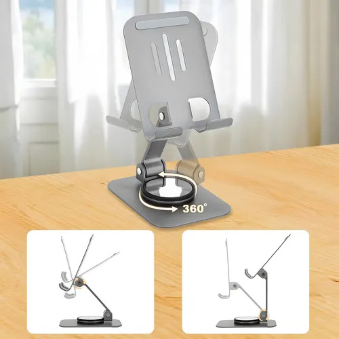 Stand de Mesa de Metal para Celular y Tablet – Soporte Ajustable y Estable
