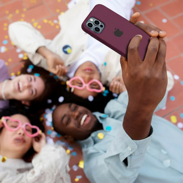 Silicone Cover de iPhone Vinotinto