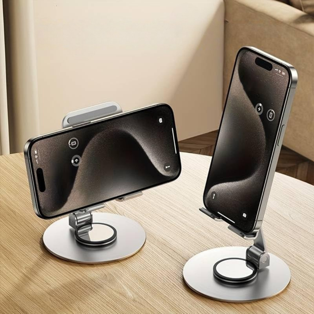 Stand de Mesa de Metal para Celular y Tablet – Soporte Ajustable y Estable