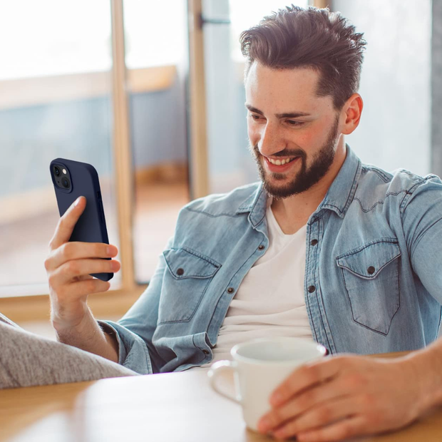 Silicone Cover de iPhone Azul