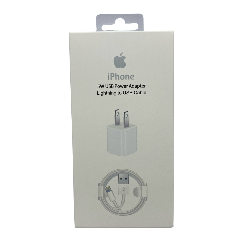 Cargador iPhone 5W 2 en 1 – Compacto y Versátil