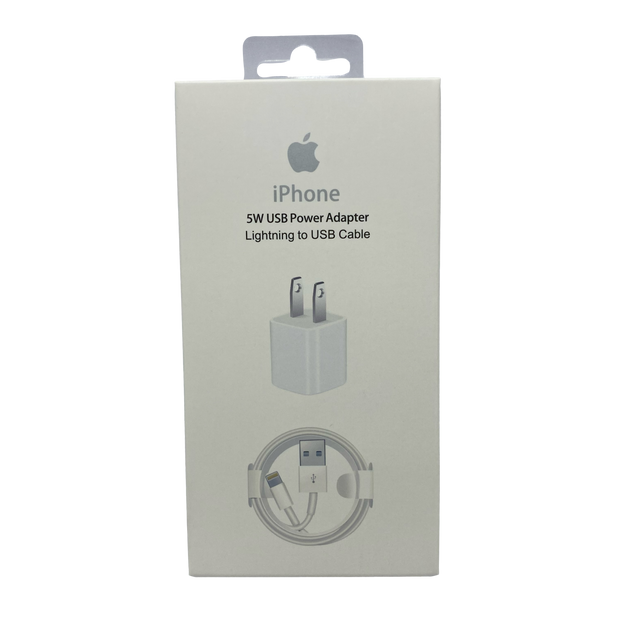 Cargador iPhone 5W 2 en 1 – Compacto y Versátil