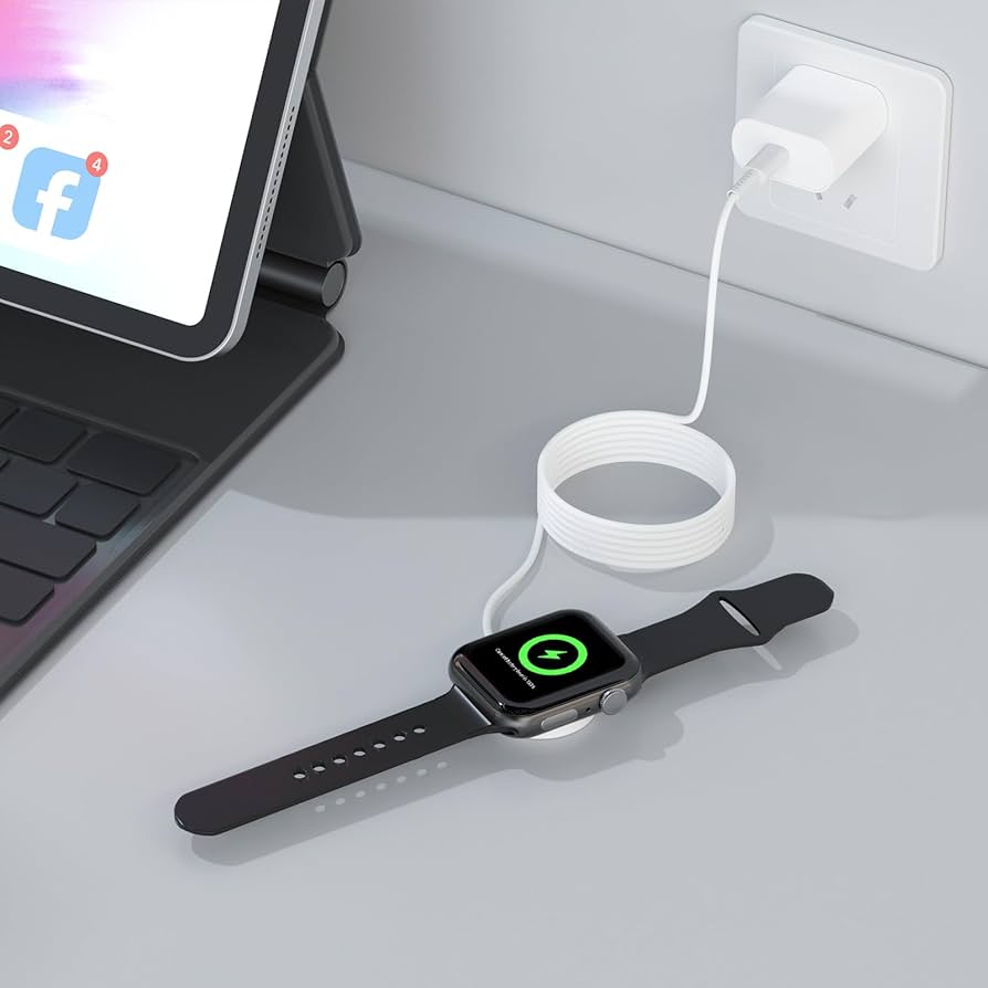 Cargador para Apple Watch con Cable Tipo C – Rápido y Seguro