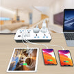 Regleta Multi Puertos con 6 Tomas, 3 USB y 1 Puerto Tipo C – Protección y Versatilidad