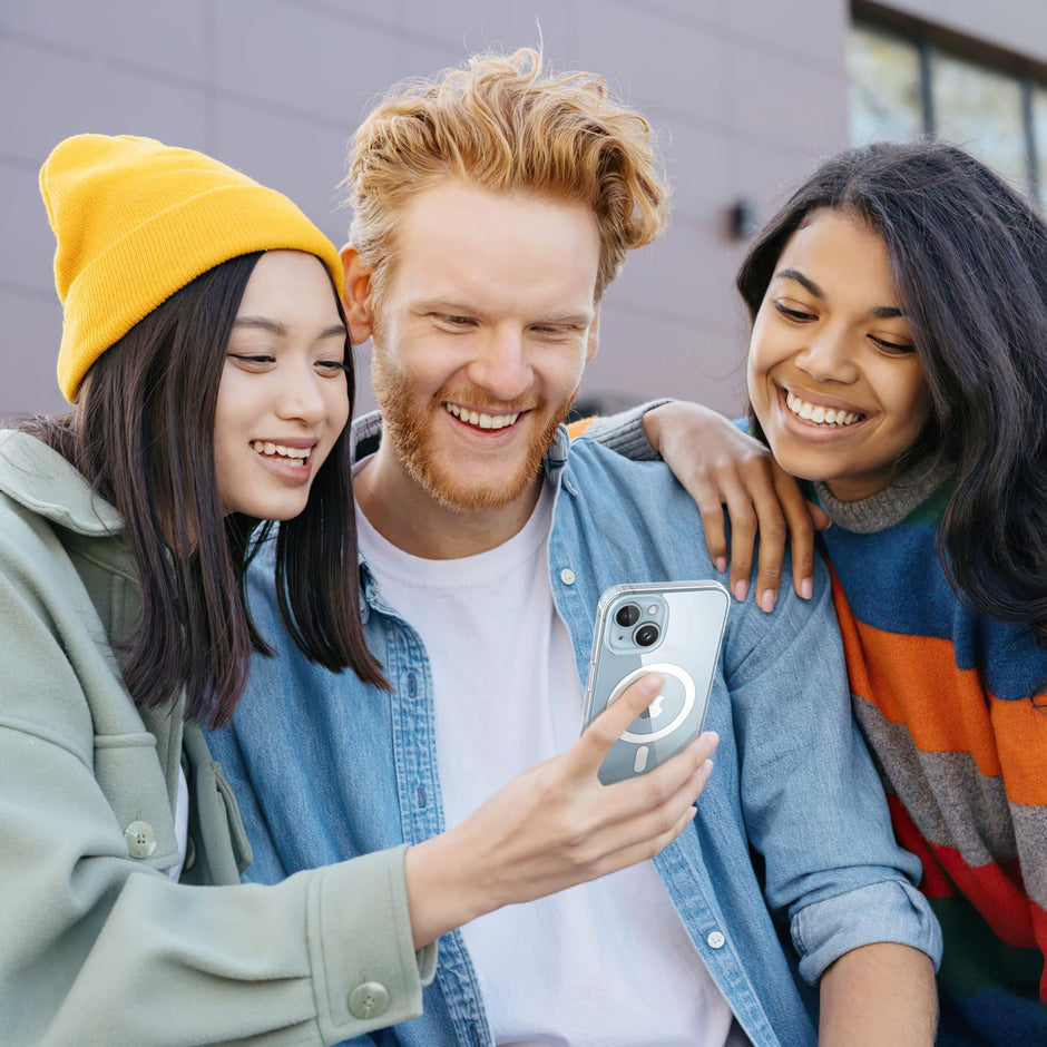 Cover Transparente con MagSafe para iPhone – Estuche Compatible con Carga Inalámbrica