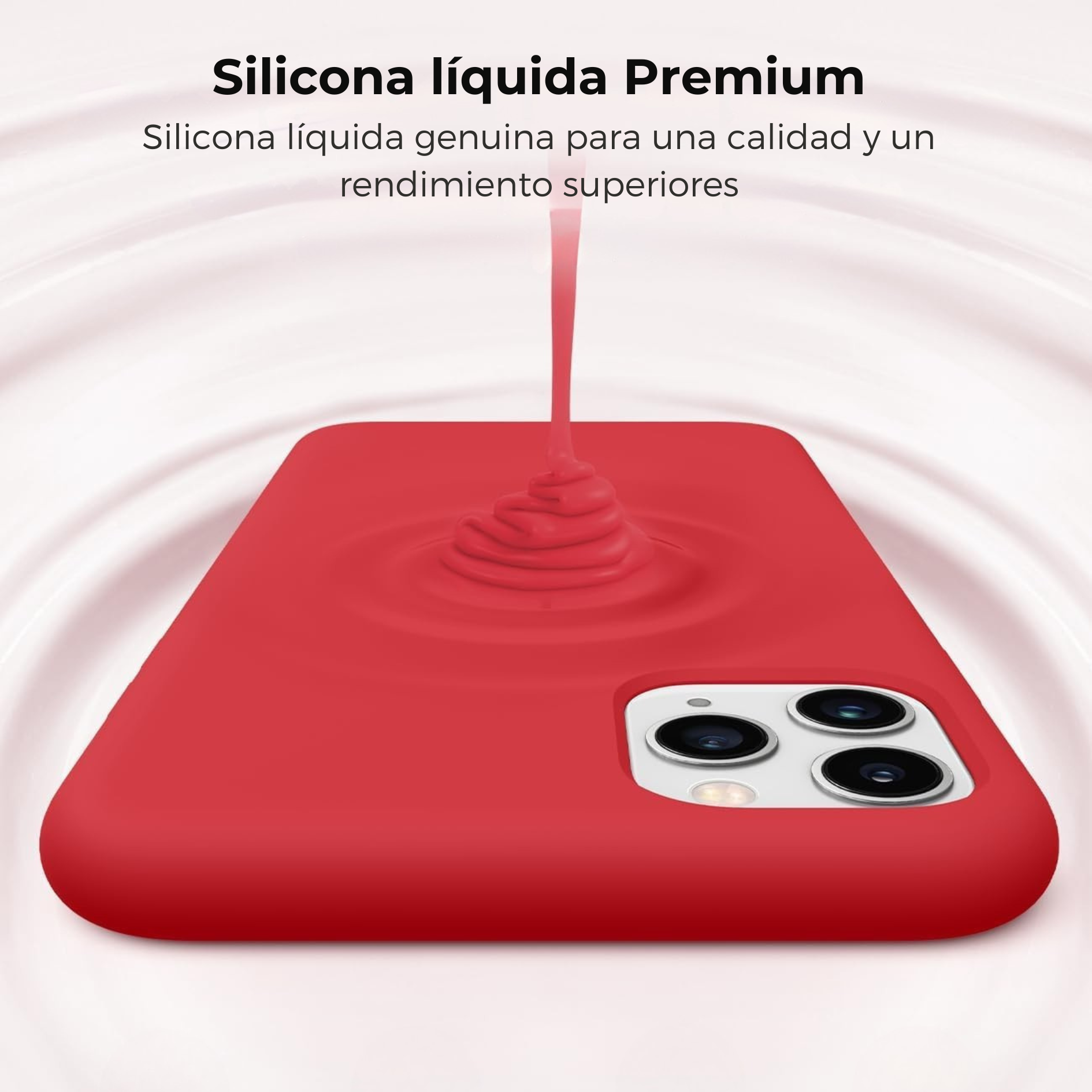 Silicone Cover de iPhone Rojo