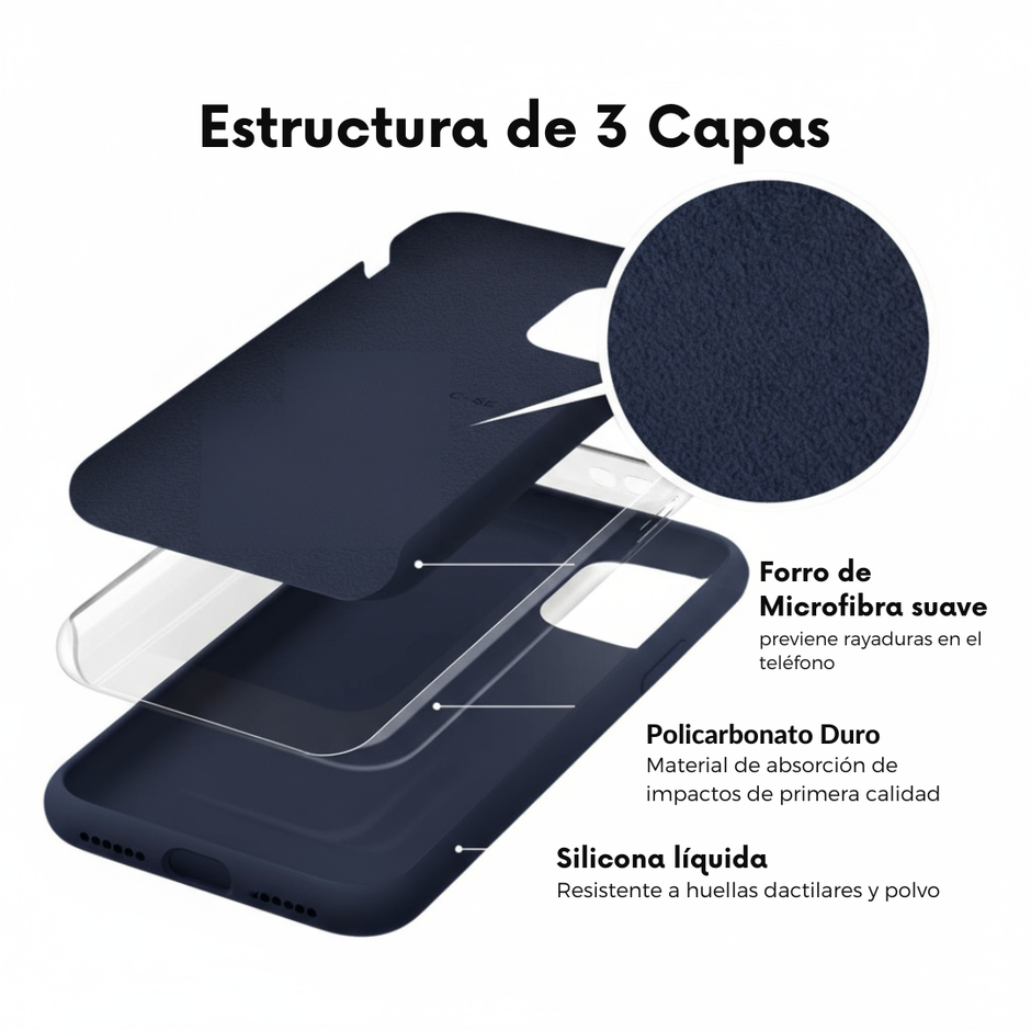 Silicone Cover de iPhone Azul