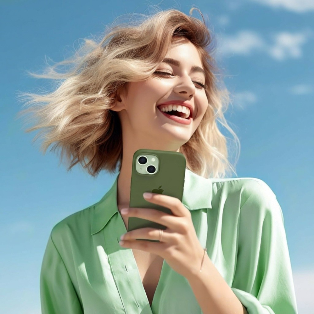 Silicone Cover de iPhone Verde