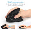 Mouse Inalámbrico Ergonómico – USB, Diseño Antifatiga para Laptop y PC