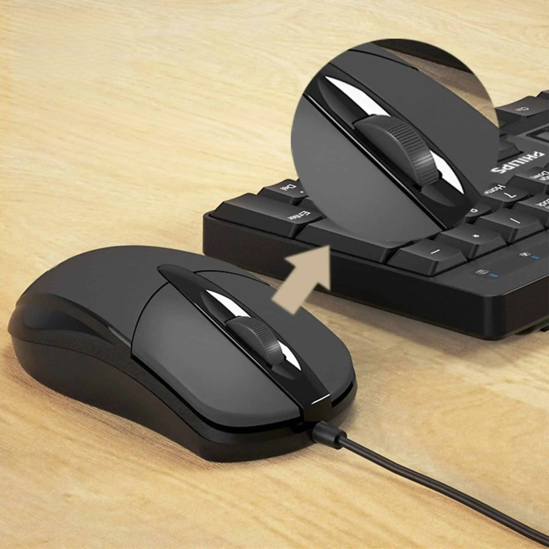 Mouse Óptico USB para Computadora – Precisión y Comodidad