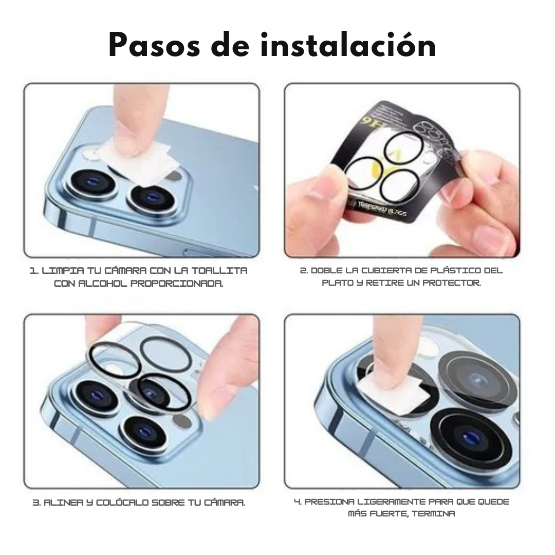 Protector de Cámara para Celular – Vidrio Templado de Alta Resistencia