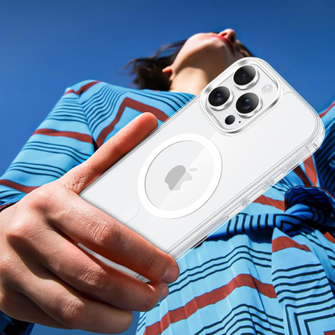 Cover Transparente con MagSafe para iPhone – Estuche Compatible con Carga Inalámbrica