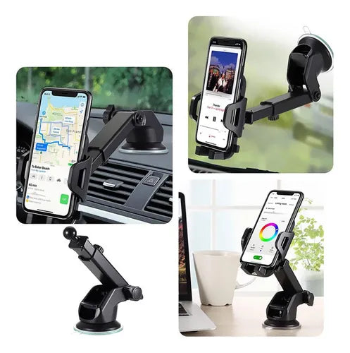 Holder Universal con Ventosa para Auto – Soporte Ajustable para Celular
