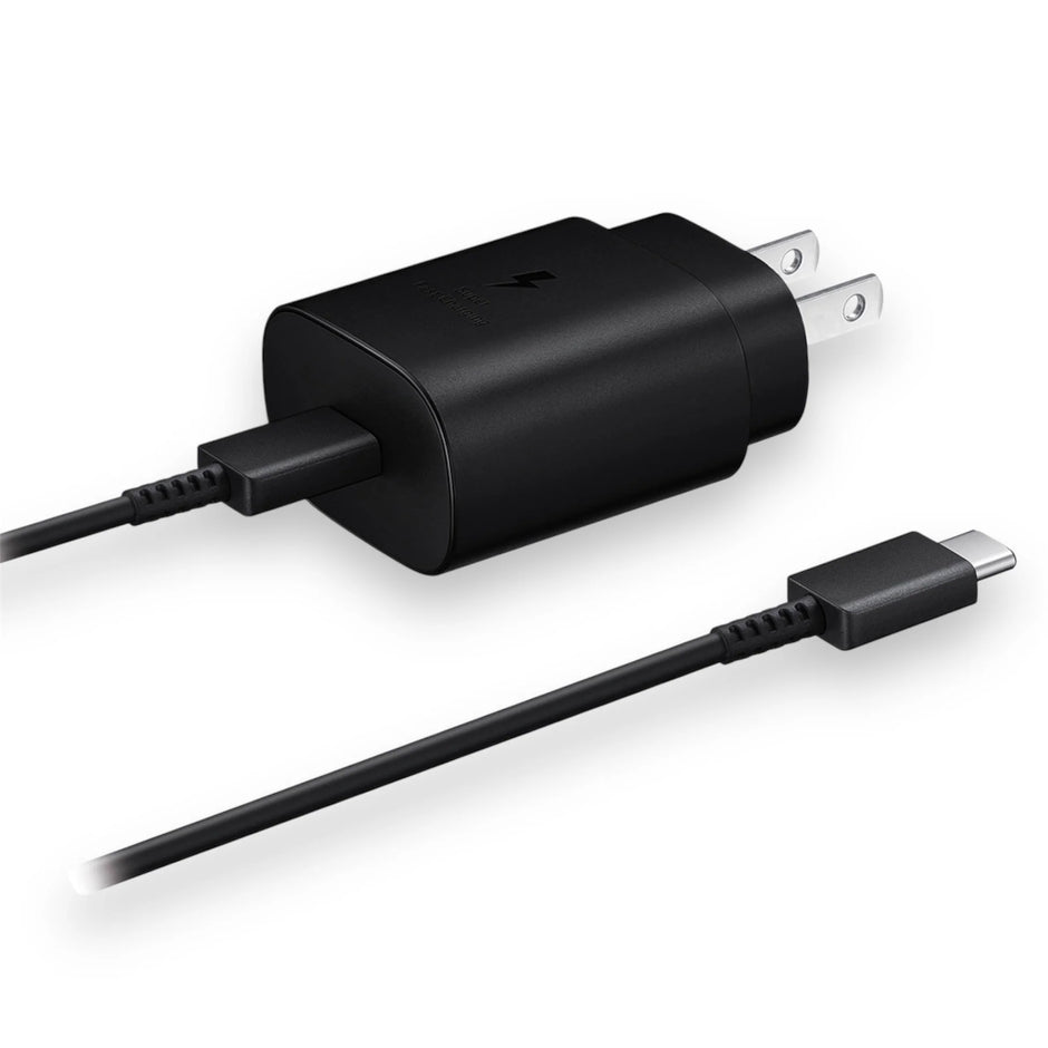 Cargador Samsung 25W con Cable Doble Tipo C – Carga Rápida y Completa