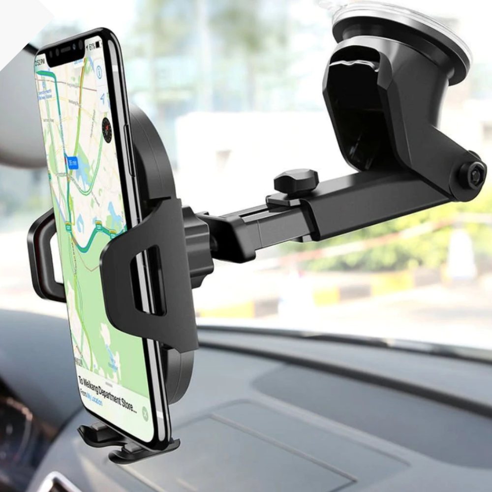 Holder Universal con Ventosa para Auto – Soporte Ajustable para Celular
