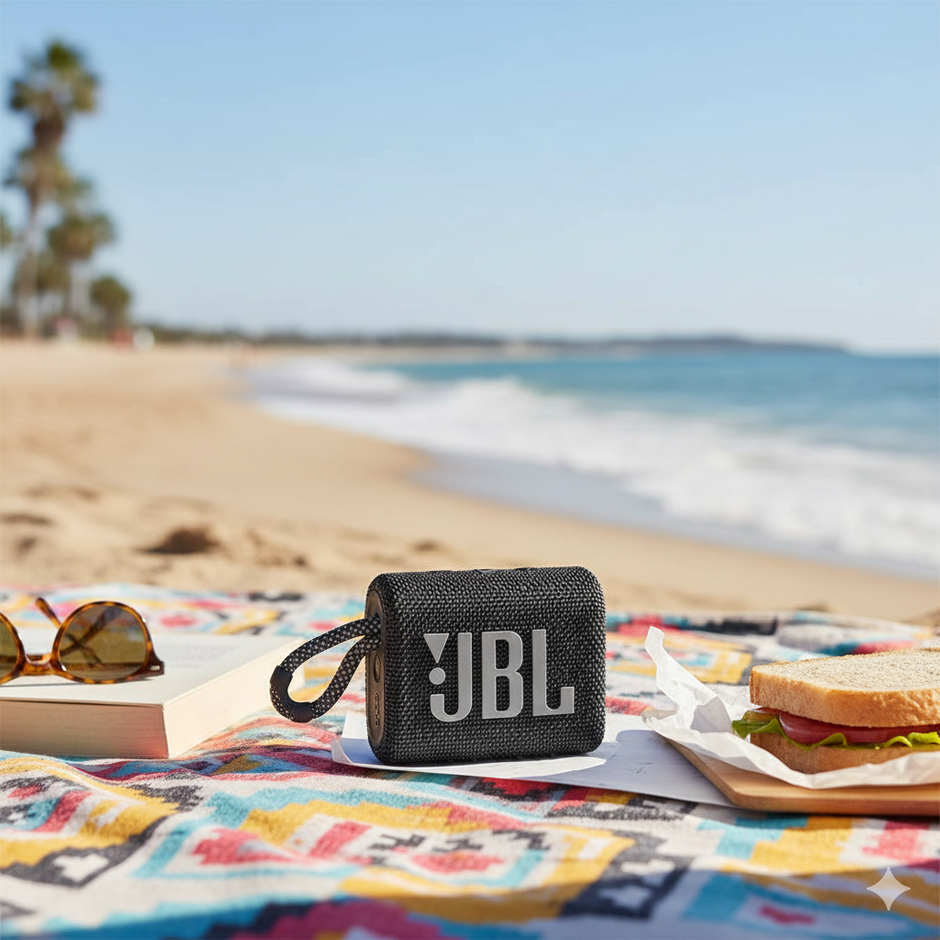 Parlante GO3 – Bluetooth, Resistente al Agua, Ultra Portátil