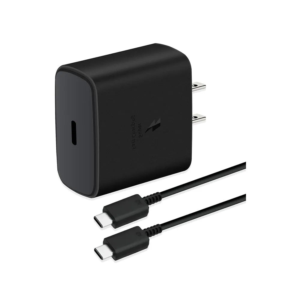 Cargador Samsung 45W con Cable Doble Tipo C – Carga Rápida y Completa