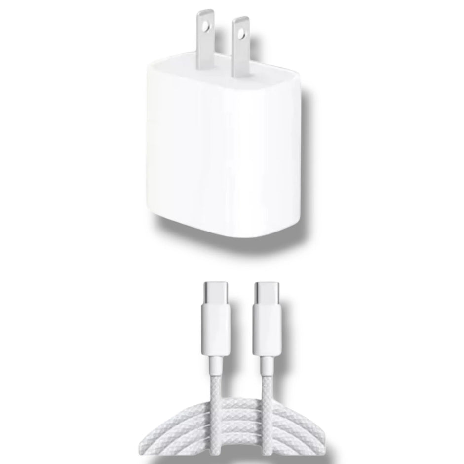 Cargador iPhone 35W con Cable Tipo C a Tipo C – Carga Súper Rápida